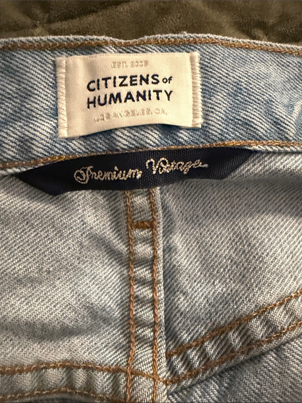 Citizens of Humanity Beverly highrise relaxed baggy wide leg jeans light wash 27 - Picture 12 of 13